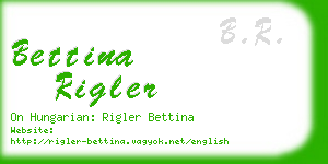 bettina rigler business card